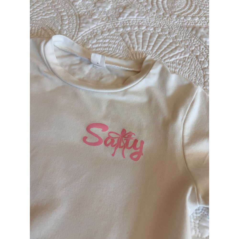 *4 for $20 Mix&Match" SHEIN Girls Graphic Tee Salty Beach Summer T-Shirt Size 5Y - Picture 3 of 6